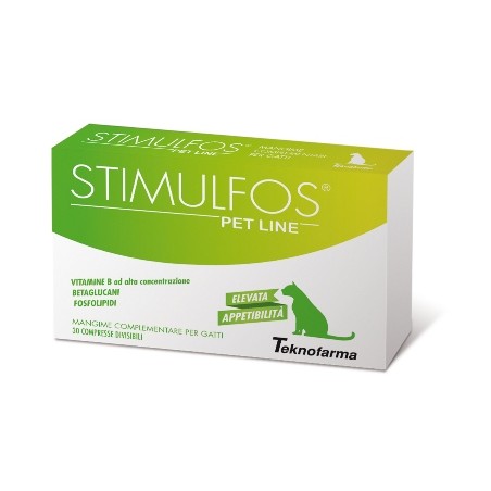 Teknofarma Stimulfos Pet Line Gatto Mangime Complementare Scatola 30 Compresse Teknofarma Stimulfos Pet Line Gatto Mangime Complementare Scatola 30 Compresse