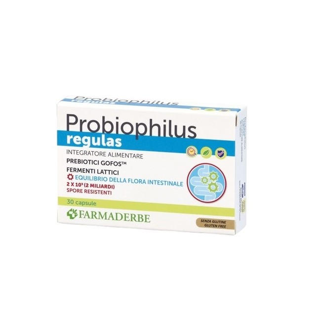 Farmaderbe Probiophilus Regulas 30 Capsule Farmaderbe Probiophilus Regulas 30 Capsule