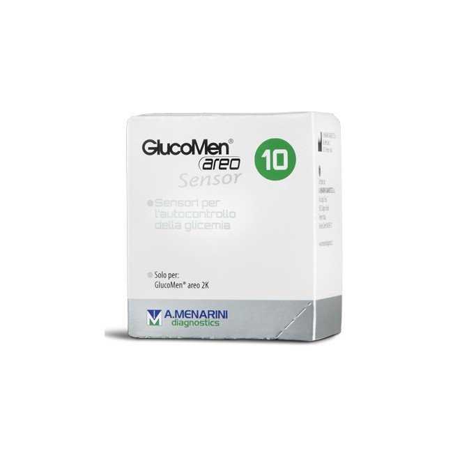 Menarini Strisce Glucomen Areo Sensor Per Analisi Del Glucosio 10 Pezzi Menarini Strisce Glucomen Areo Sensor Per Analisi Del Glucosio 10 Pezzi
