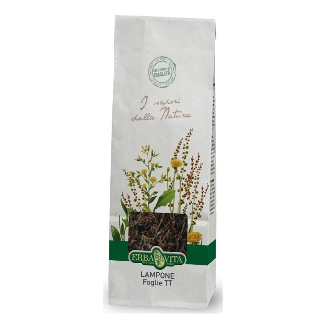 Erba Vita Lampone Taglio Tisana Foglie 100 G Erba Vita Lampone Taglio Tisana Foglie 100 G