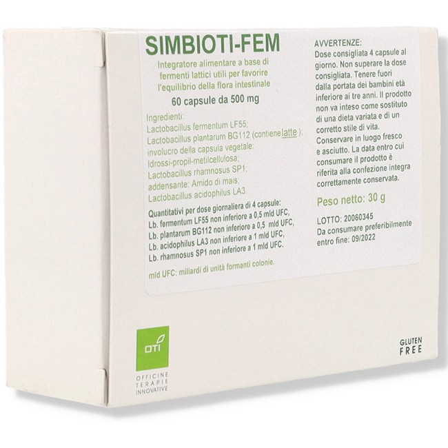 Oti Officine Terapie Innovative Simbioti Fem 60 Capsule Oti Officine Terapie Innovative Simbioti Fem 60 Capsule