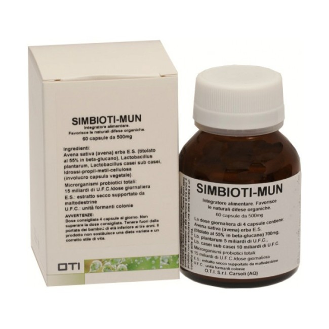 Oti Officine Terapie Innovative Simbioti Mun Nuova Formulazione 60 Capsule Oti Officine Terapie Innovative Simbioti Mun Nuova Formulazione 60 Capsule