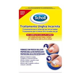 Scholl kit trattamento unghia incarnita contenente spray nebulizzatore rinfrescante 22 ml, colla per unghie 8 g, 10 clip raddriz
