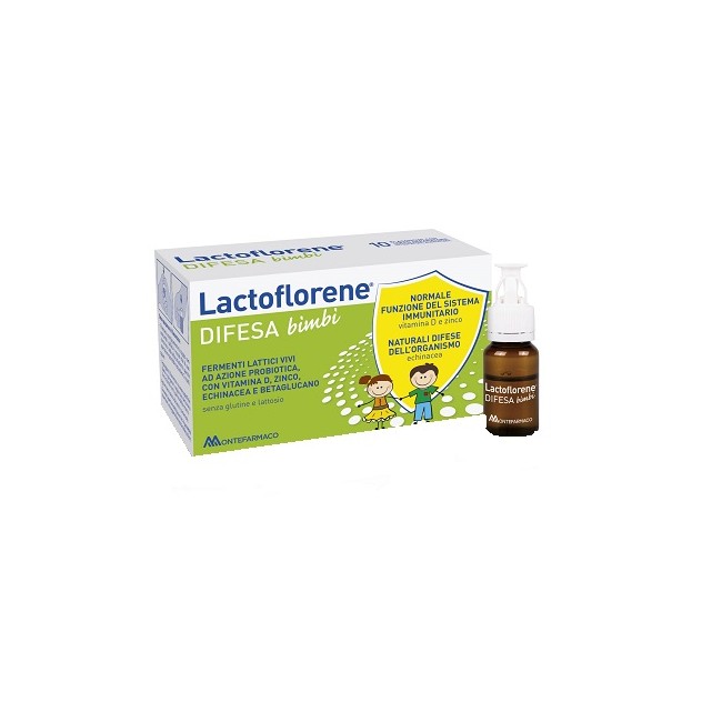 Montefarmaco Lactoflorene Difesa Bambini 10 Flaconi 100 Ml