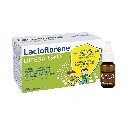 Montefarmaco Lactoflorene Difesa Bambini 10 Flaconi 100 Ml