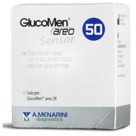 Menarini Strisce Misurazione Glicemia Glucomen Areo Sensor 50 Pezzi