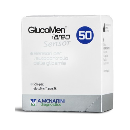 Menarini Strisce Misurazione Glicemia Glucomen Areo Sensor 50 Pezzi Menarini Strisce Misurazione Glicemia Glucomen Areo Sensor 50 Pezzi