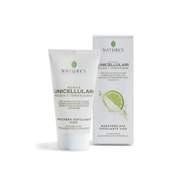 Bios Line Nature's Acque Unicellulari Maschera Aha Esfoliante Viso 50 Ml