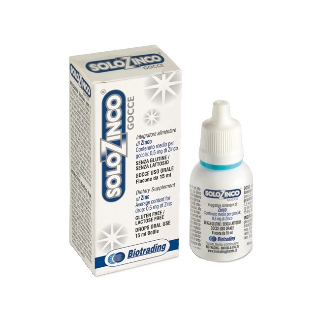 Biotrading Solozinco Gocce 15 Ml Biotrading Solozinco Gocce 15 Ml