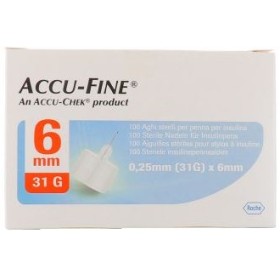 Roche Ago Per Penna Da Insulina Accu-fine Pen Needle Accu-chek Gauge 31 X 6mm 100 Pezzi