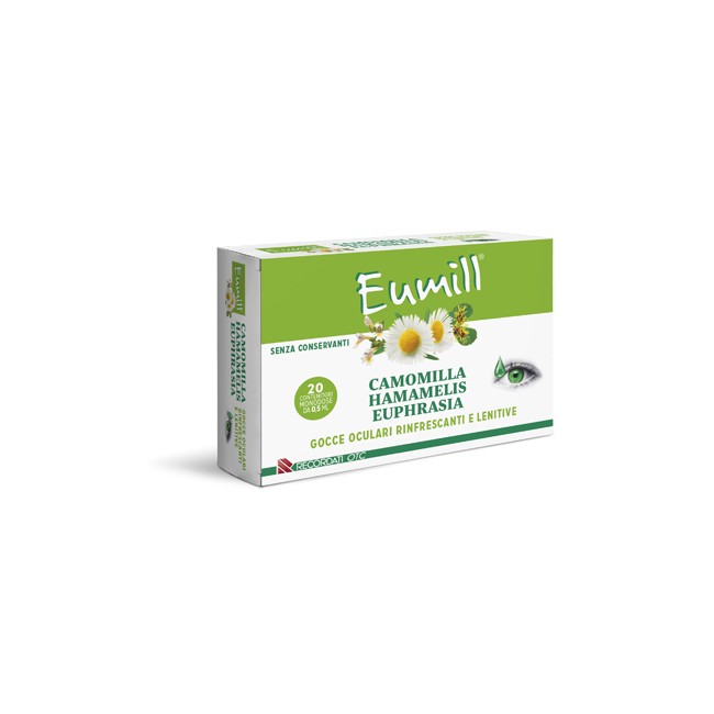 Recordati Eumill Gocce Oculari 20 Flaconcini Monodose 0,5 Ml Recordati Eumill Gocce Oculari 20 Flaconcini Monodose 0,5 Ml