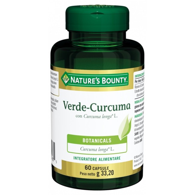 Nature' S Bounty Verde Curcuma 60 Capsule 33,2 G Nature' S Bounty Verde Curcuma 60 Capsule 33,2 G