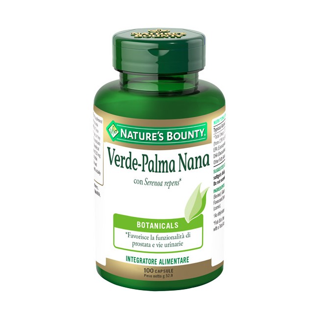 Nature' S Bounty Verde Palma Nana 100 Capsule 52,00 G Nature' S Bounty Verde Palma Nana 100 Capsule 52,00 G