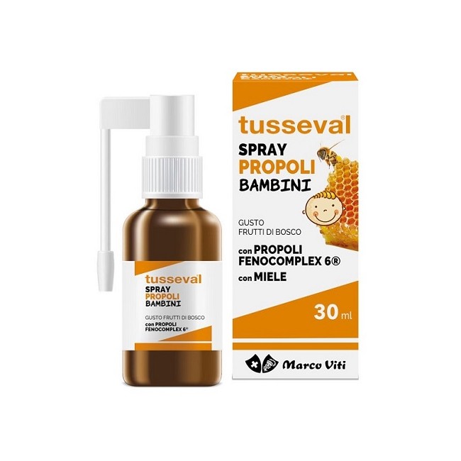 Marco Viti Tusseval Gola Propoli Spray Per Bambini 30 Ml Marco Viti Tusseval Gola Propoli Spray Per Bambini 30 Ml