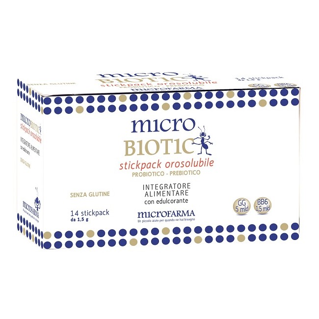 Microfarma Microbiotic Stick Pack 14 Bustine Microfarma Microbiotic Stick Pack 14 Bustine