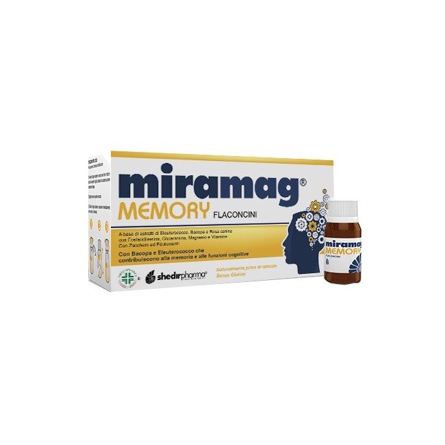 Shedir Pharma Miramag Memory 10 Flaconcini Monodose Con Tappo Dosatore 10 Ml