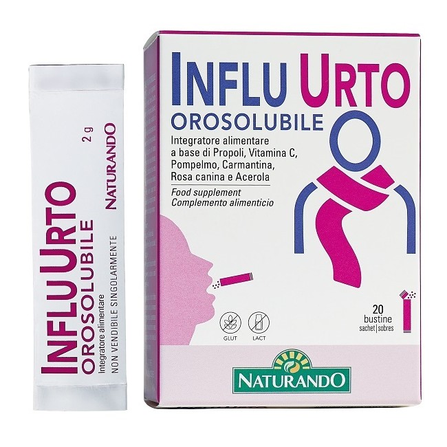 Naturando Influ Urto Orosolubile 20 Bustine Da 2 G Naturando Influ Urto Orosolubile 20 Bustine Da 2 G