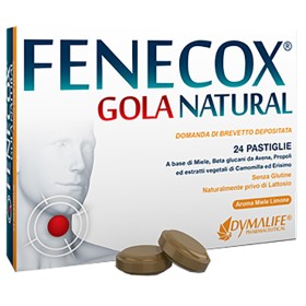 Dymalife Pharmaceutical Fenecox Gola Natural Miele Limone 36 Pastiglie