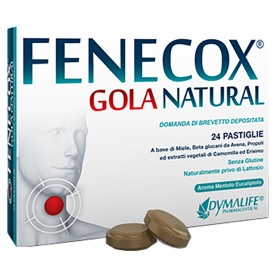 Dymalife Pharmaceutical Fenecox Gola Natural Mentolo Eucalipto 36 Pastiglie