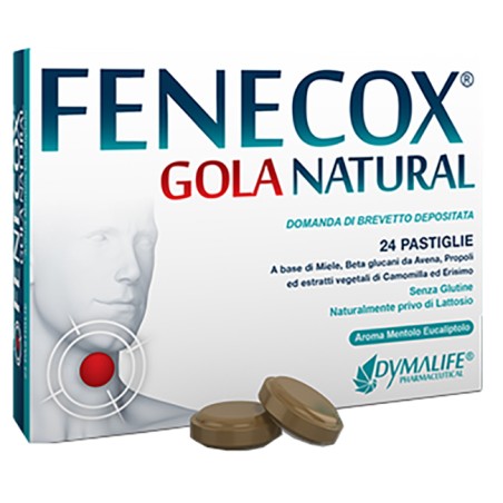 Dymalife Pharmaceutical Fenecox Gola Natural Mentolo Eucalipto 36 Pastiglie Dymalife Pharmaceutical Fenecox Gola Natural Mentolo Eucalipto 36 Pastiglie