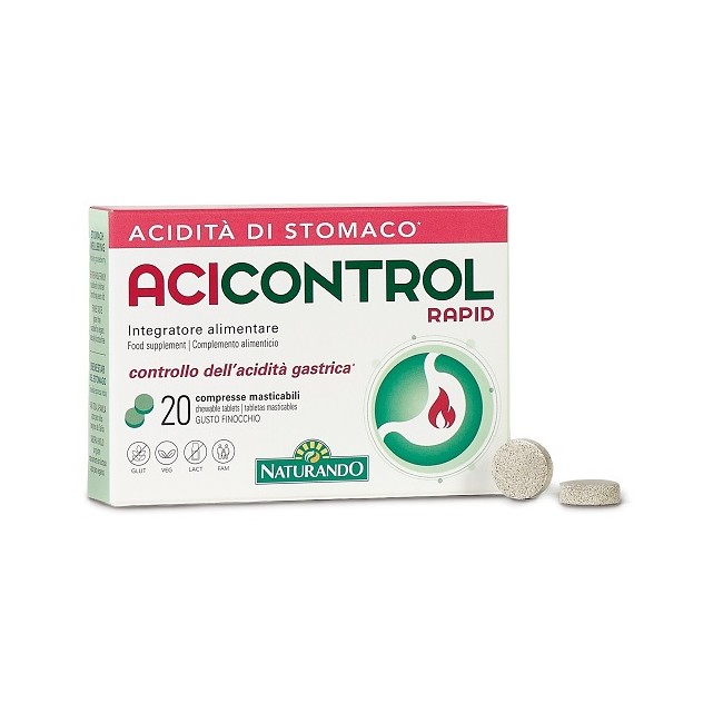 Naturando Acicontrol Rapid 20 Compresse