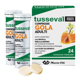 Marco Viti Tusseval Gola Adulti 24 Compresse Masticabili Limone E Miele
