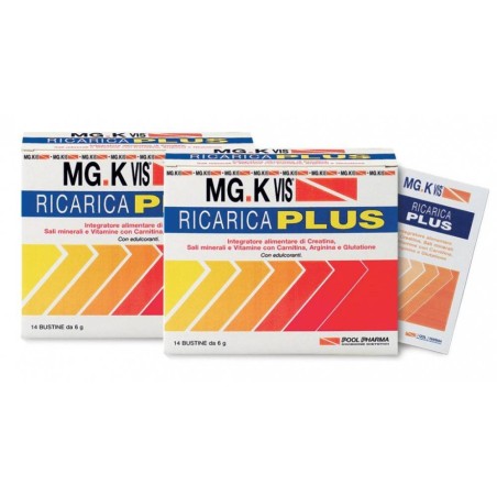 Pool Pharma Mgk Vis Ricarica Plus 14 Bustine + 14 Bustine Pool Pharma Mgk Vis Ricarica Plus 14 Bustine + 14 Bustine