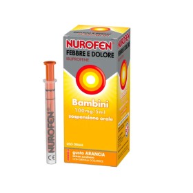 Nurofen Febbre e Dolore Bambini 100mg Gusto Fragola Senza Zucchero 150 ml