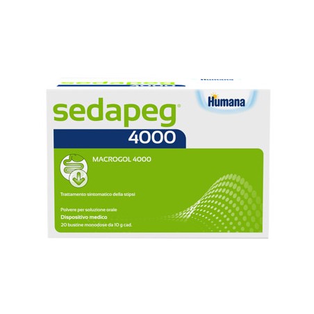Sedapeg 4000 20 Bustine Monodose X 10g Humana Sedapeg 4000 20 Bustine Monodose X 10g Humana