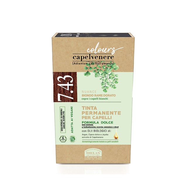 Helan Capelvenere Colours Tinta Capelli 7,43n Biondo Rame Dorato