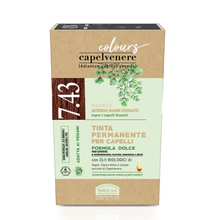 Helan Capelvenere Colours Tinta Capelli 7,43n Biondo Rame Dorato