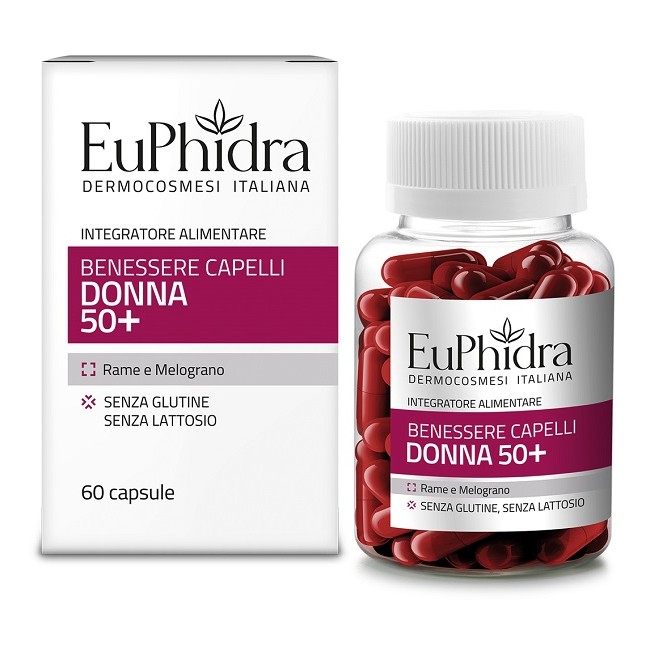 Zeta Farmaceutici Euphidra Capelli Donna 50+ 60 Capsule