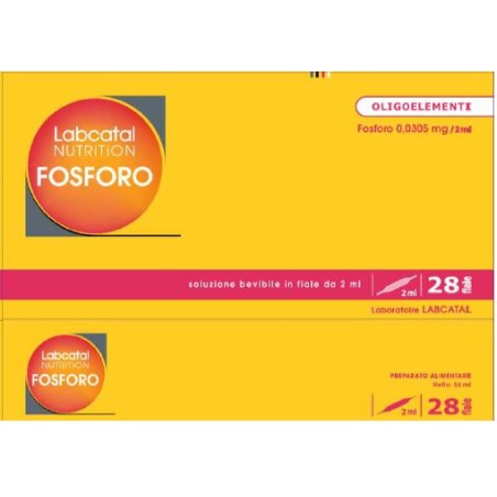 Labcatal Nutrition Fosforo 28 Fiale X 2 Ml Labcatal Nutrition Fosforo 28 Fiale X 2 Ml