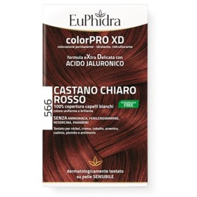 Zeta Farmaceutici Euphidra Colorpro Gel Colorante Capelli Xd 566 Castano Chiaro Rosso 50 Ml + Attivante + Balsamo + Guanti