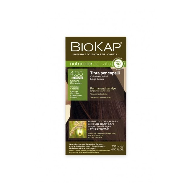 Bios Line Biokap Nutricolor Delicato Rapid 4,05 Castano Cioccolato 135 Ml Bios Line Biokap Nutricolor Delicato Rapid 4,05 Castano Cioccolato 135 Ml