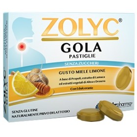Shedir Pharma Zolyc Gola Miele/limone Senza Zuccheri 36 Pastiglie