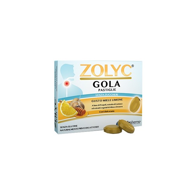 Shedir Pharma Zolyc Gola Miele/limone Senza Zuccheri 36 Pastiglie Shedir Pharma Zolyc Gola Miele/limone Senza Zuccheri 36 Pastiglie