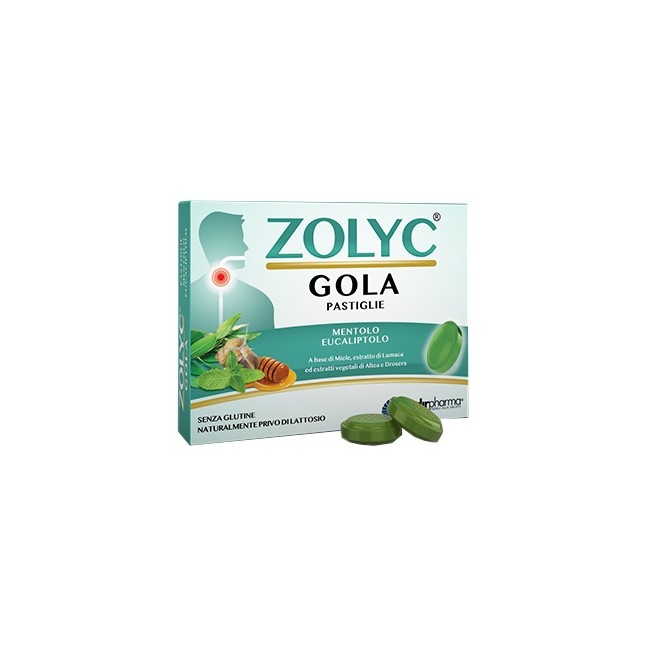 Shedir Pharma Zolyc Gola Mentolo/eucalipto 36 Pastiglie Shedir Pharma Zolyc Gola Mentolo/eucalipto 36 Pastiglie