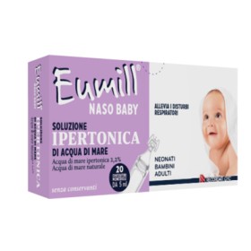 Recordati Eumill Naso Baby Soluzione Ipertonica 20 Contenitori Monodose 5 Ml