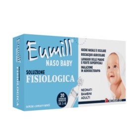 Recordati Eumill Naso Baby Soluzione Fisiologica 20 Contenitori Monodose 5 Ml