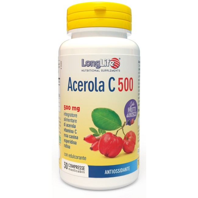 Longlife Acerola C500 Frutti Di Bosco 30 Compresse