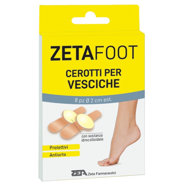 Zeta Farmaceutici Zetafoot Cerotto Idrocolloidale Vesciche 8 Pezzi Zeta Farmaceutici Zetafoot Cerotto Idrocolloidale Vesciche 8 Pezzi