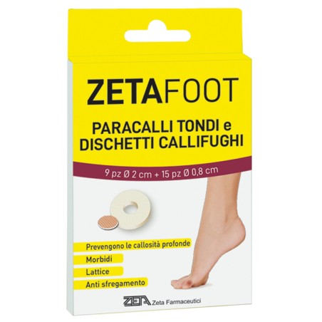 Zeta Farmaceutici Zetafoot Paracallo Tondo 9 Pezzi + Dischetto Callifugo 15 Pezzi Zeta Farmaceutici Zetafoot Paracallo Tondo 9 Pezzi + Dischetto Callifugo 15 Pezzi