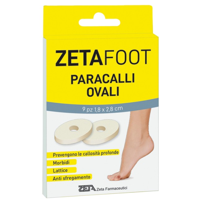 Zeta Farmaceutici Zetafoot Paracallo Ovale Lattice 9 Pezzi Zeta Farmaceutici Zetafoot Paracallo Ovale Lattice 9 Pezzi