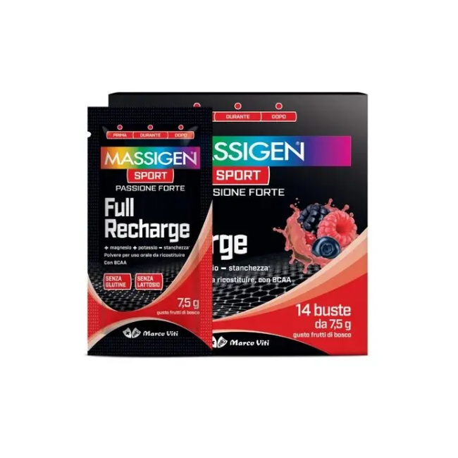 Marco Viti Massigen Sport Full Recharge 14 Bustine Marco Viti Massigen Sport Full Recharge 14 Bustine