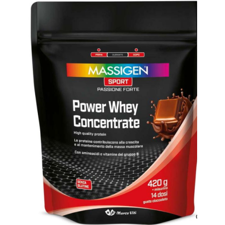 Marco Viti Massigen Sport Power Whey Concentrate Cioccolato 420 G Marco Viti Massigen Sport Power Whey Concentrate Cioccolato 420 G