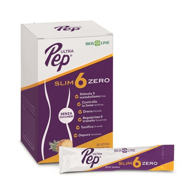 Bios Line Ultra Pep Slim 6 Zero Ananas 20 Stick