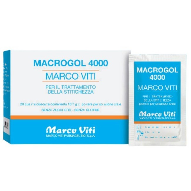 Marco Viti Macrogol 4000 20 Bustine Da 10,7 G Marco Viti Macrogol 4000 20 Bustine Da 10,7 G