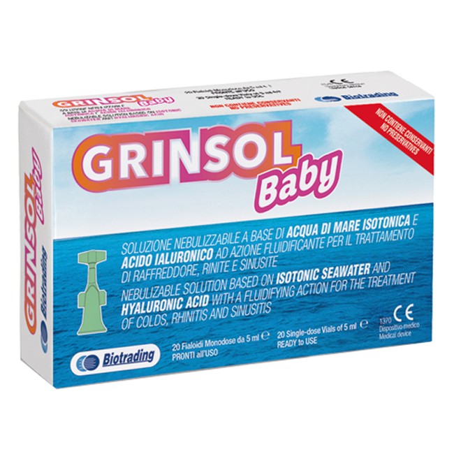 Biotrading Grinsol Baby 20 Fiale Da 5 Ml Biotrading Grinsol Baby 20 Fiale Da 5 Ml