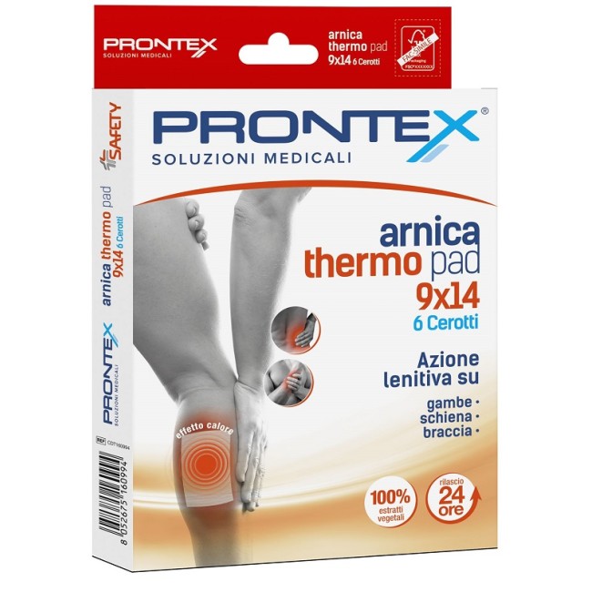 Safety Cerotto Prontex Arnica Thero Pad 9 X 14 6 Pezzi Safety Cerotto Prontex Arnica Thero Pad 9 X 14 6 Pezzi